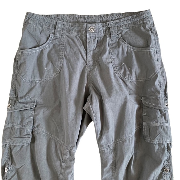 Kuhl Women’s Capri Cargo Hiking Pants Size 10 With Drawstring Waist - Picture 6 of 12